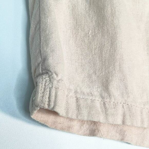 H&M Linen-blend Drawstring Shorts Light Powder Pink - Picture 4 of 14